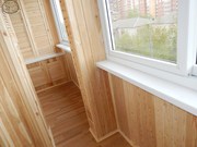 Утепление,  обшивка лоджии,  балкона вагонкой,   панелями в Красноярске