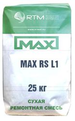 Смесь ремонтная MAX-RS-L60 безусадочная быстротвердеющая литьевая 