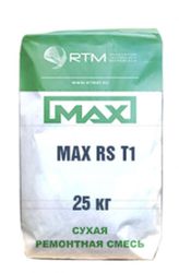MAX-RS-T60 тиксотропная ремонтная смесь безусадочная быстротвердеющая 